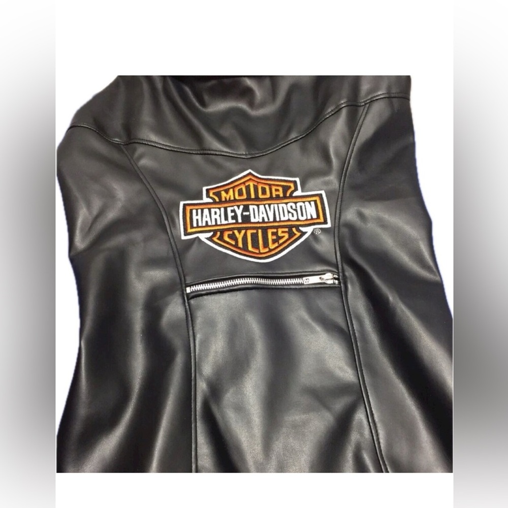 B2-16 - Vintage Harley Davidson Dog Vest XL